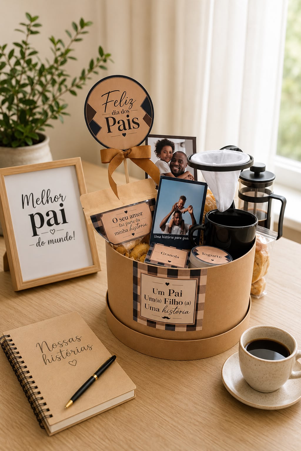 Box Momento, café da manhã de Dia dos Pais