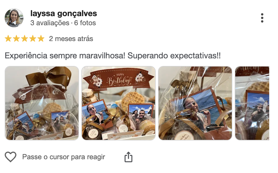 Avaliação de cliente no Google 4
